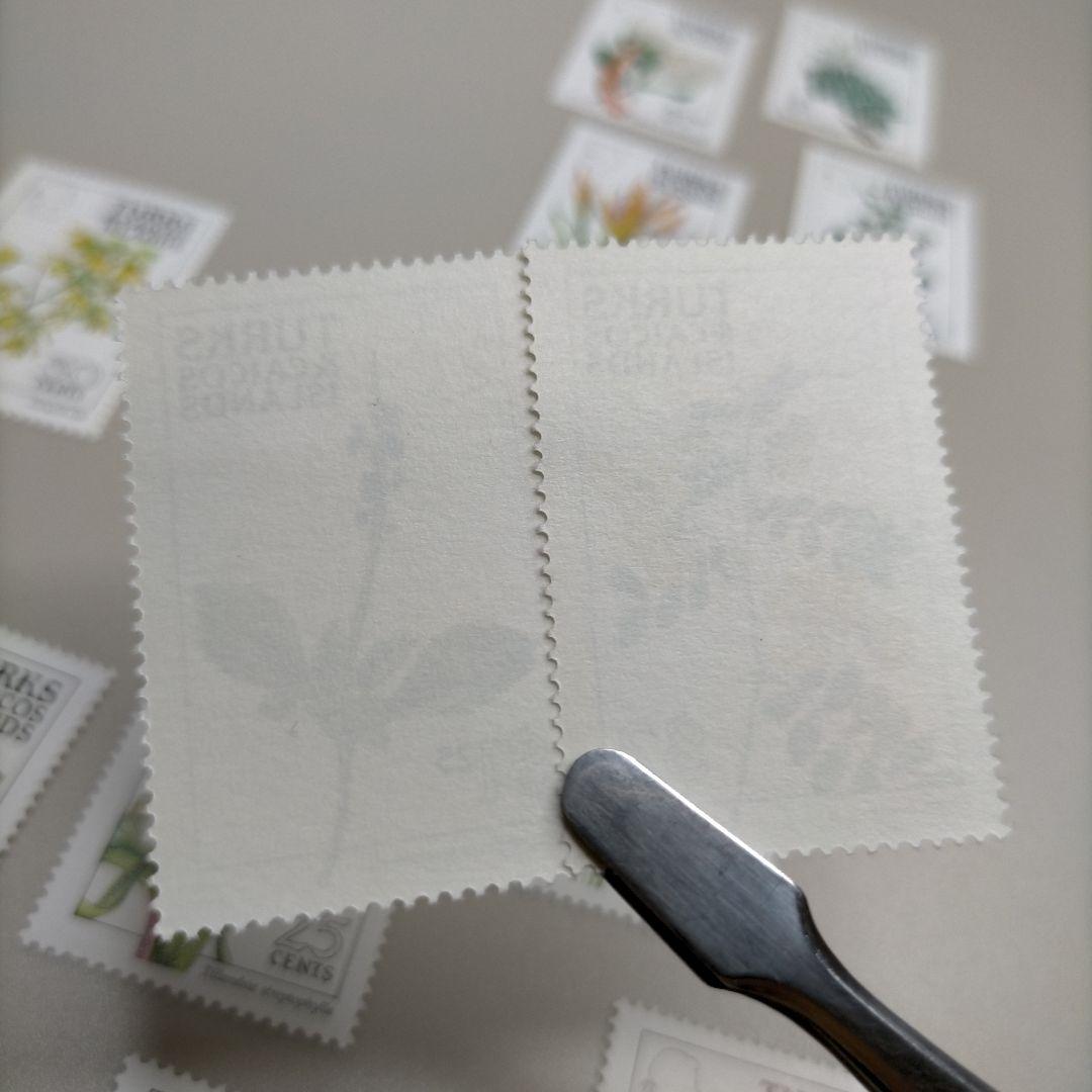 1962 外国切手 タークス・カイコス諸島 花と植物14種完セット 高額面