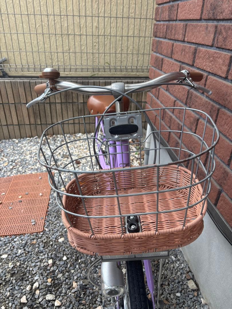 【引取り限定】アサヒ パープル 子供用自転車　20インチ