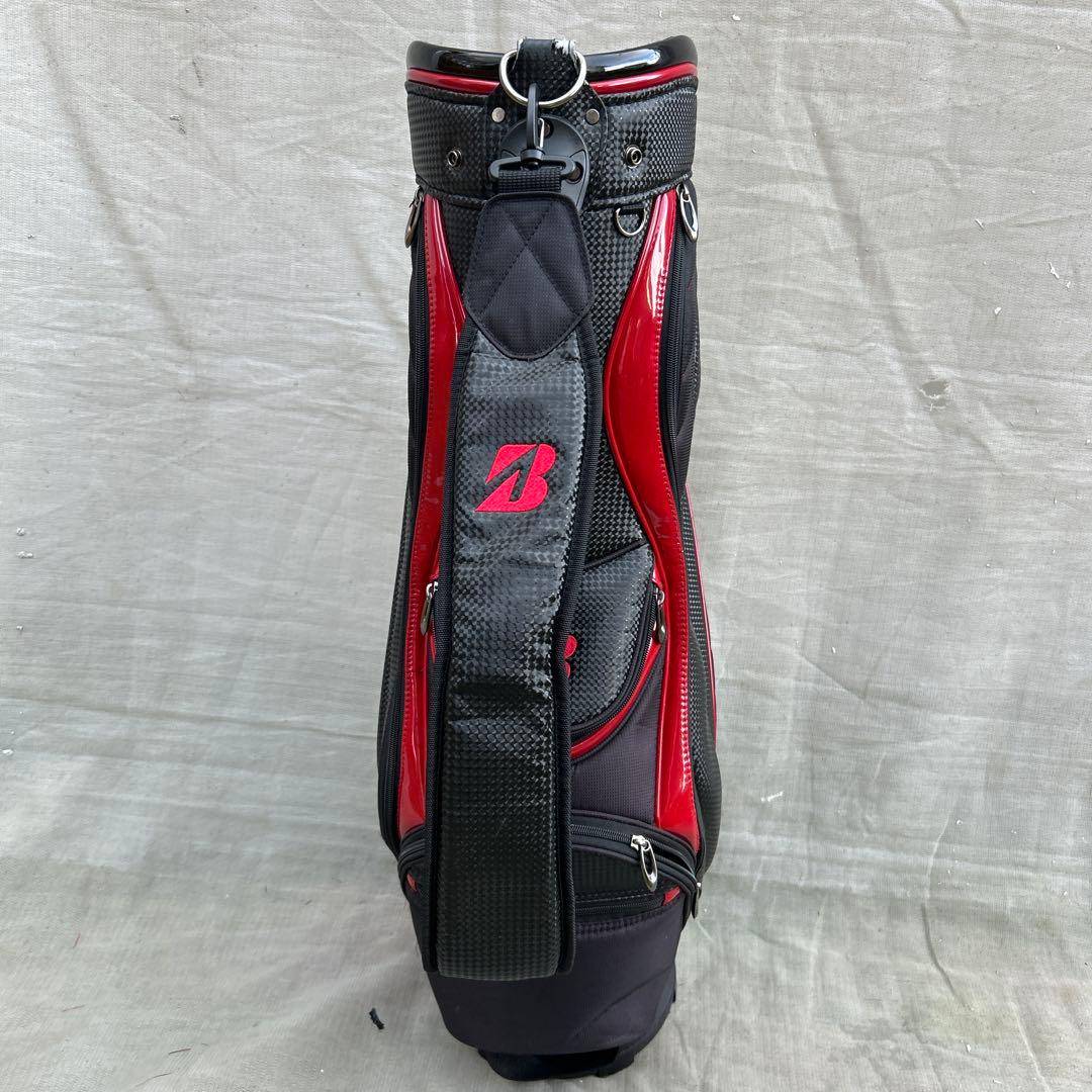 ブリジストン ツアーＢ キャディーバッグ ゴルフバッグ 黒 赤