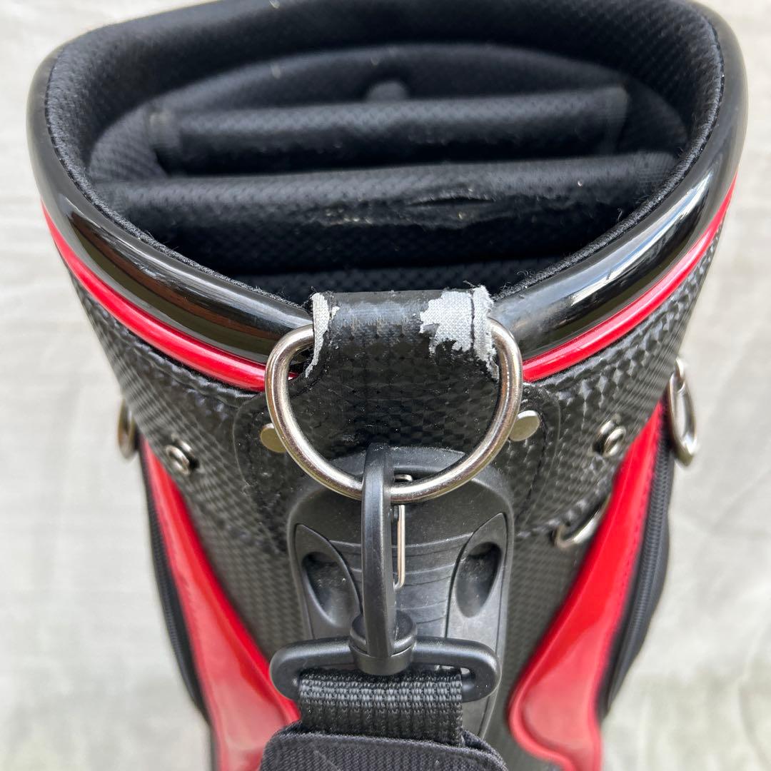 ブリジストン ツアーＢ キャディーバッグ ゴルフバッグ 黒 赤