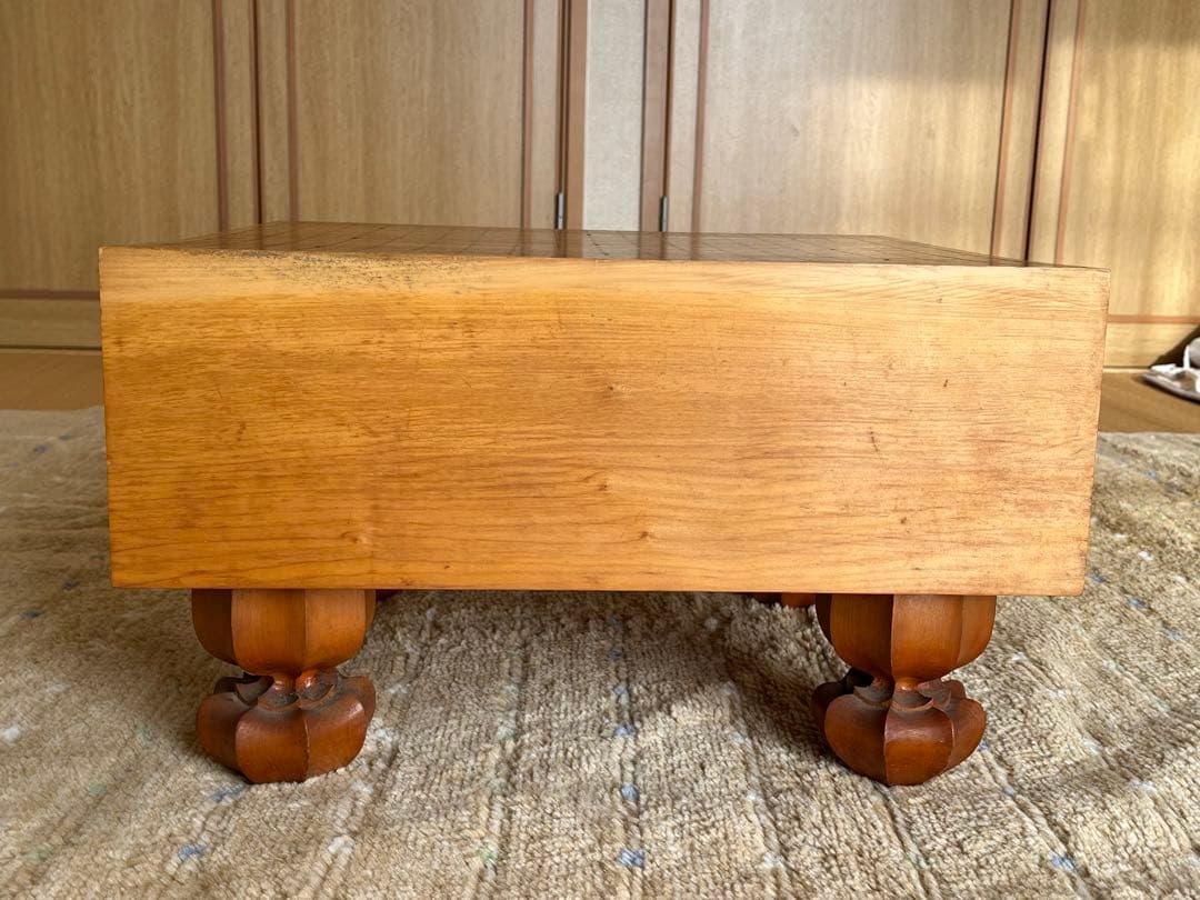 宮崎県産 高級囲碁盤 上質素材 へそ 脚付き