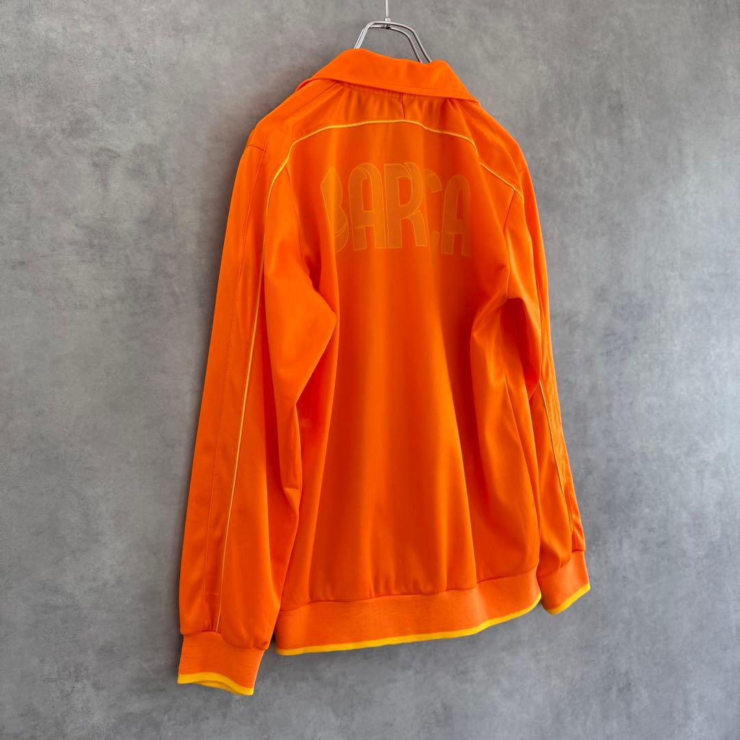 美品00s OLD NIKE ナイキ FCバルセロナトラックジャケット オレンジ