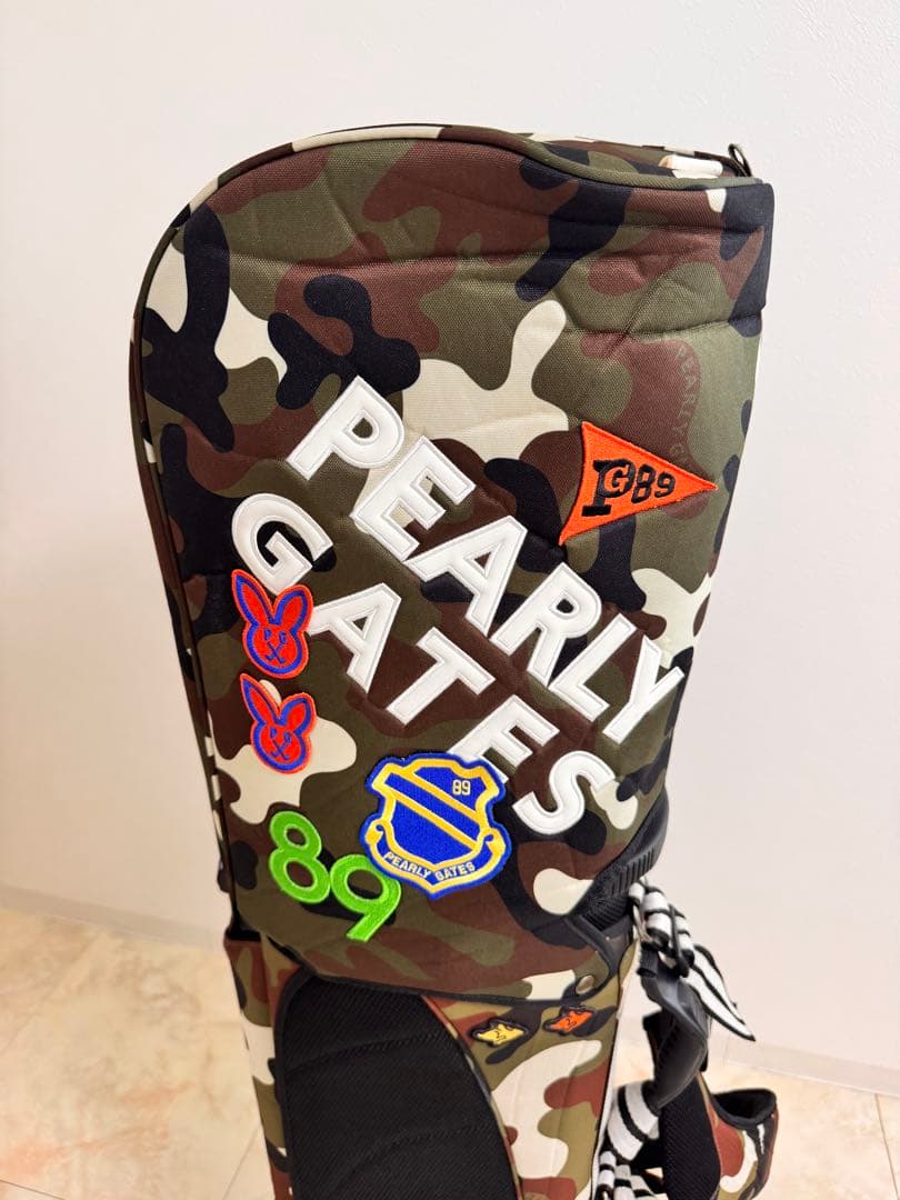 【1月中割】パーリーゲイツ　カモワッペン　レア　ゴルフバック　キャディバッグ