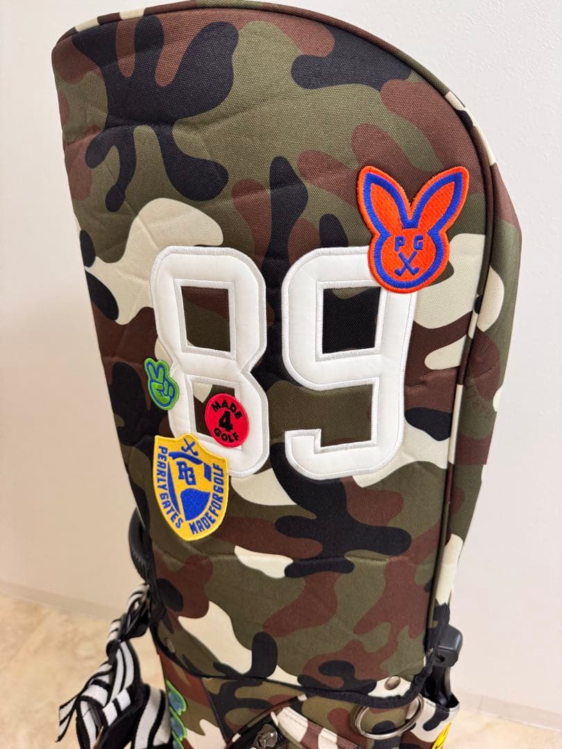 【1月中割】パーリーゲイツ　カモワッペン　レア　ゴルフバック　キャディバッグ