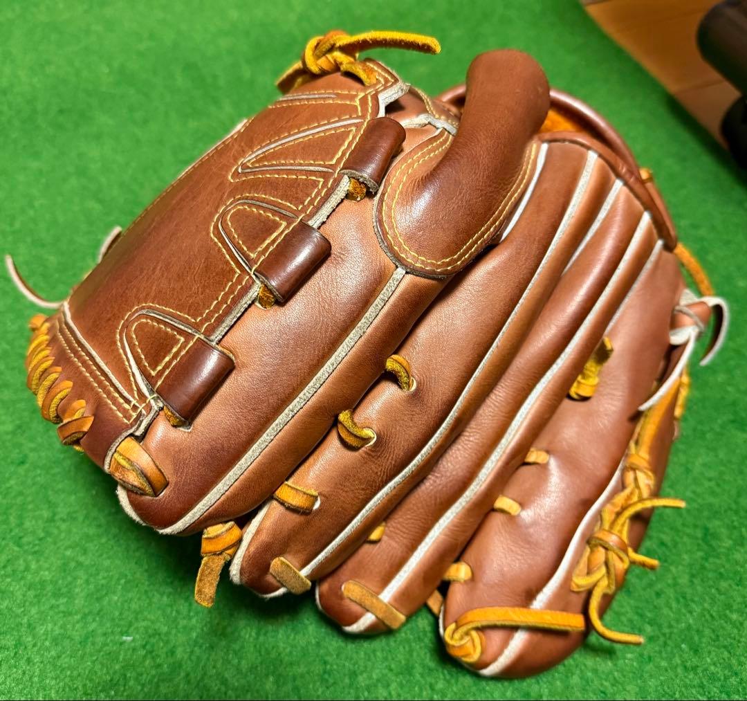 【超美品】ミズノプロ 硬式 投手用 オーダーグローブ 波賀ジャパン