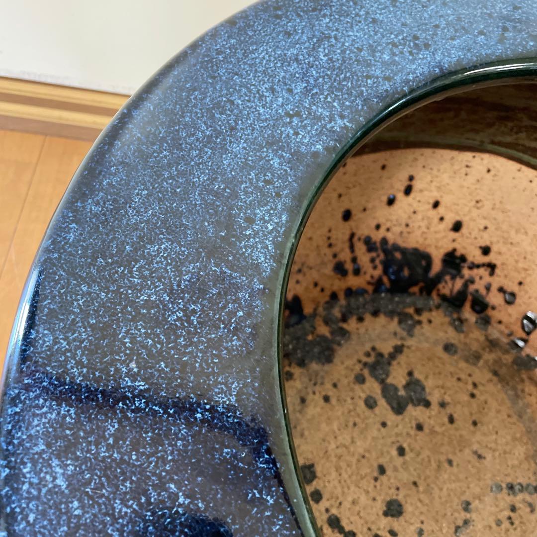 大きい火鉢 陶器 睡蓮鉢 金魚鉢 メダカ鉢 陶器製 水鉢 インテリア めだか鉢