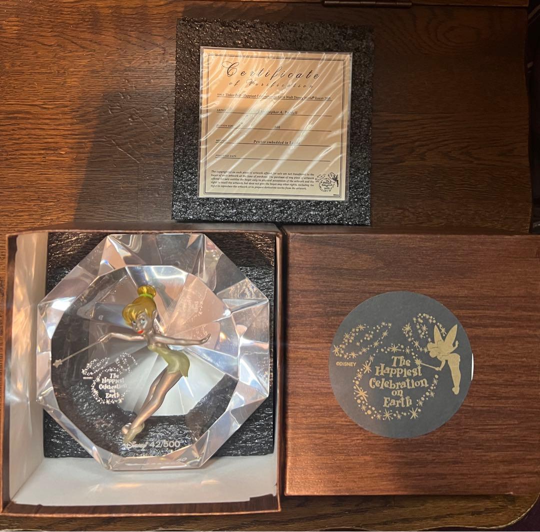 限定500 ダイヤ型 ディズニー ティンカーベル 置物 スカルプチャー WDW