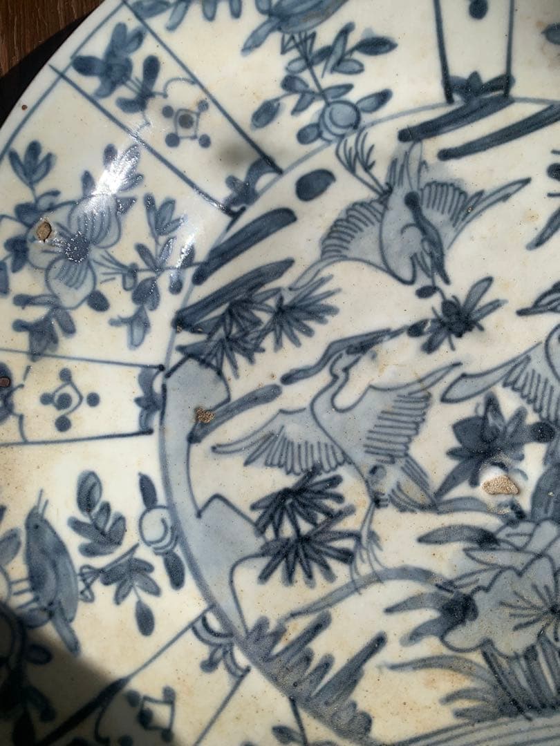 中国明時代染付大皿