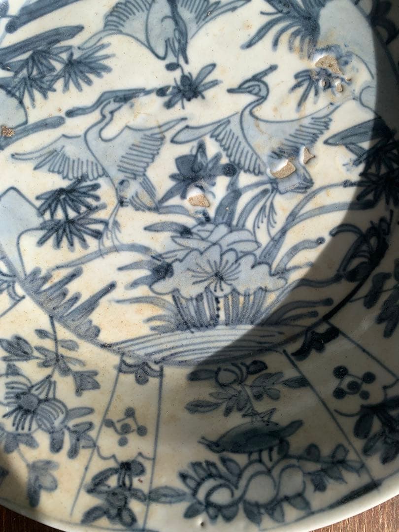 中国明時代染付大皿