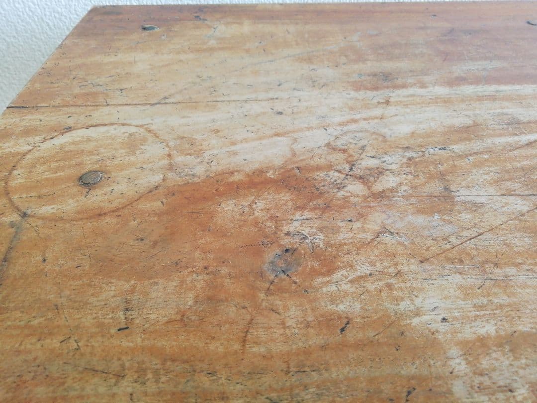 昭和レトロ　木製文机　小学校机　アンティーク家具