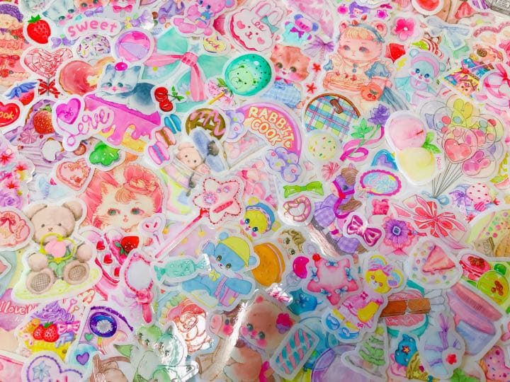 可愛いい❤️❤️フレークシール( ⸝⸝•ᴗ•⸝⸝ )ゆめかわセット♡♡