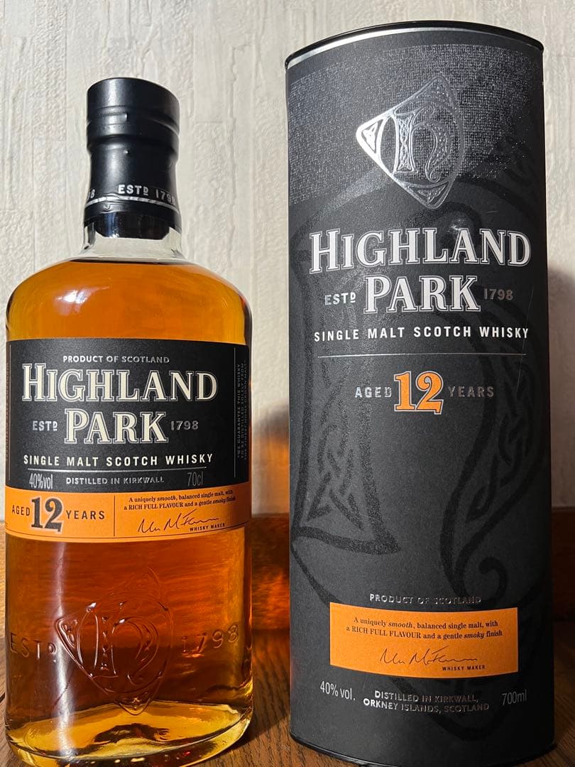【終売品 貴重】ハイランドパーク12年　旧久ラベル　700ml