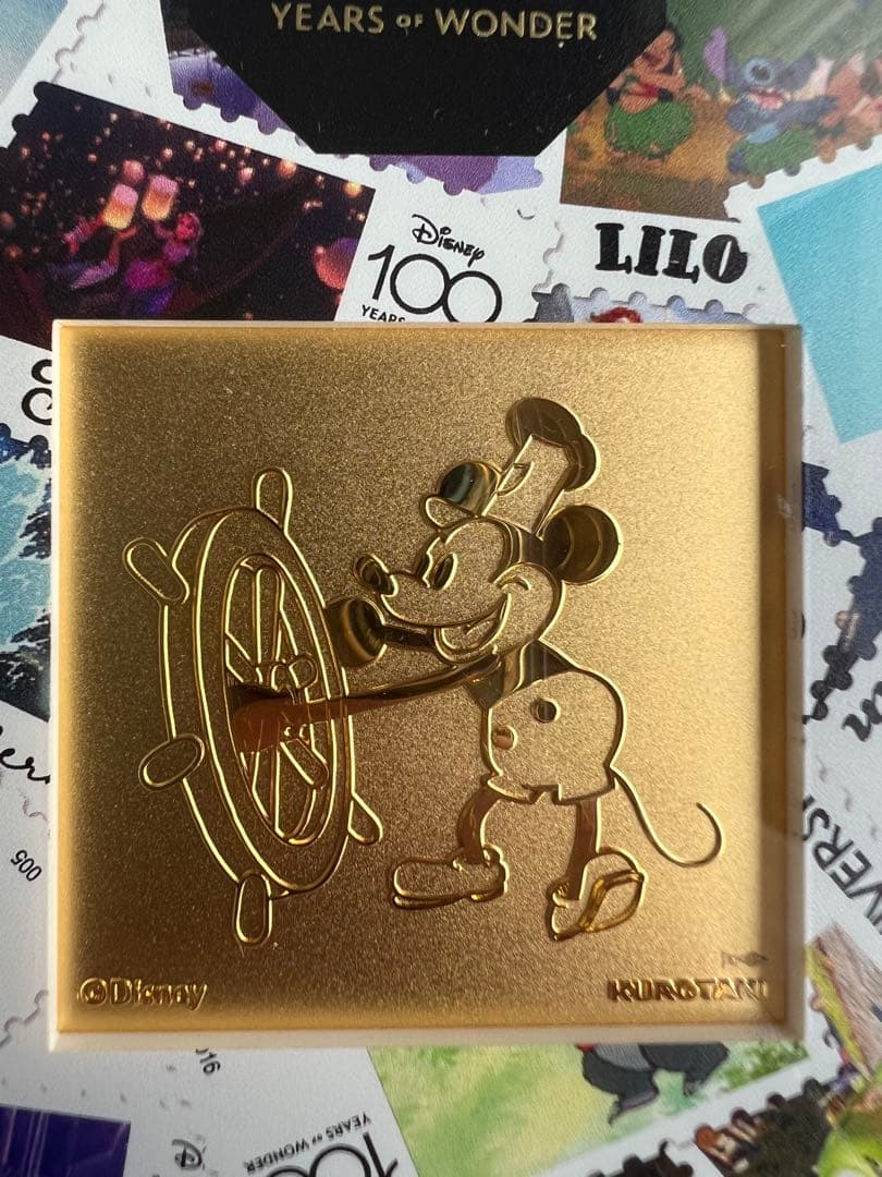 ディズニーランド100周年100枚限定ミッキーマウス…24金4g高島屋三越