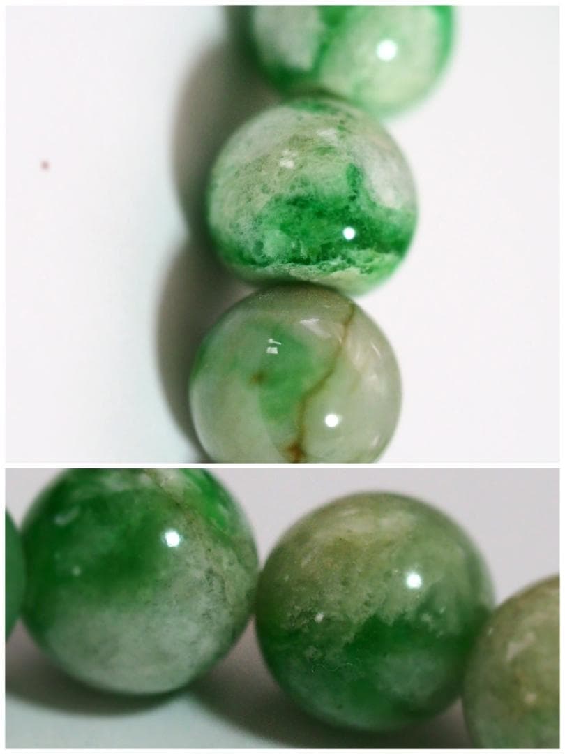 糸魚川翡翠　ブレスレット　天然無処理ヒスイ