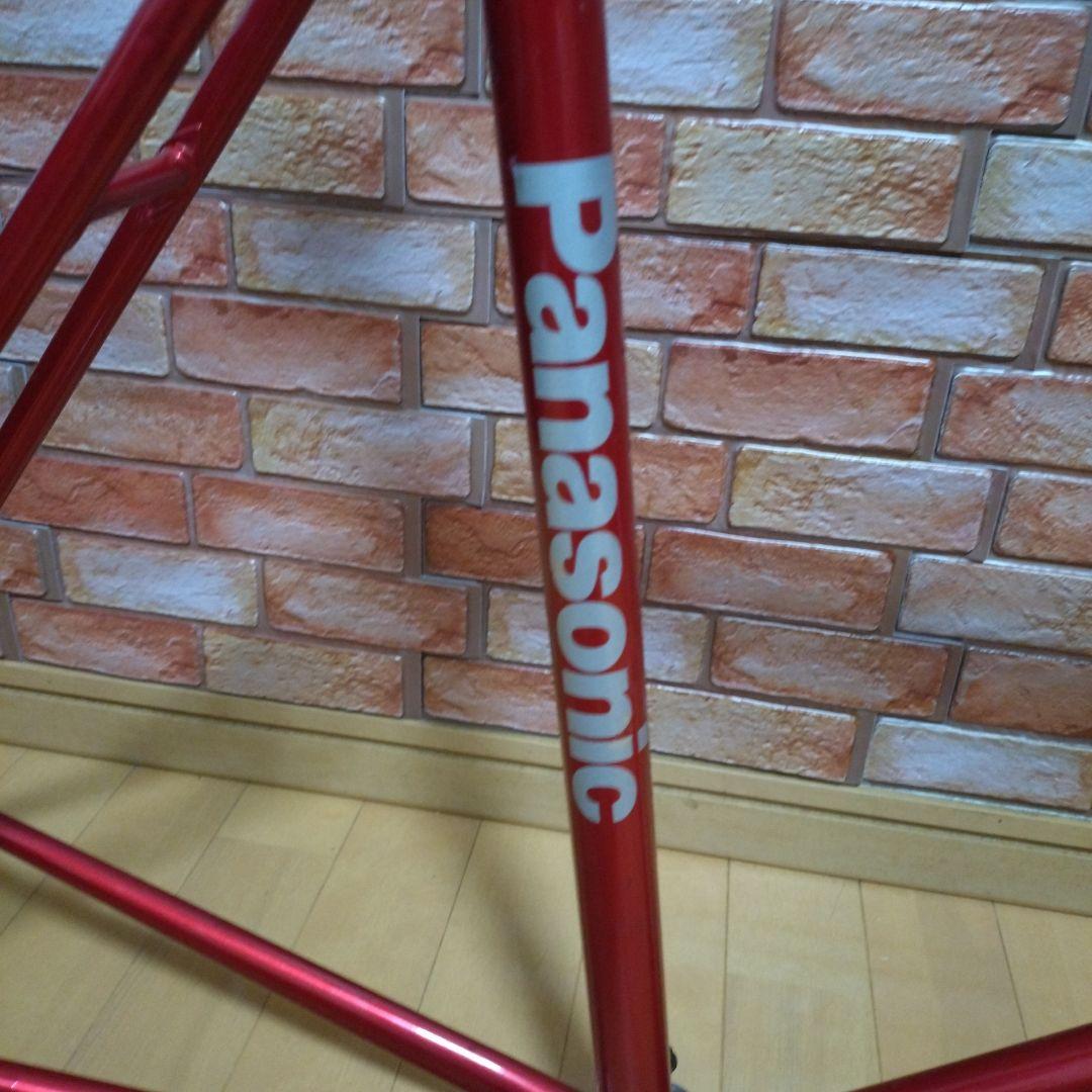 大きめ！競輪NJS認定　Panasonic ピストフレーム レッド