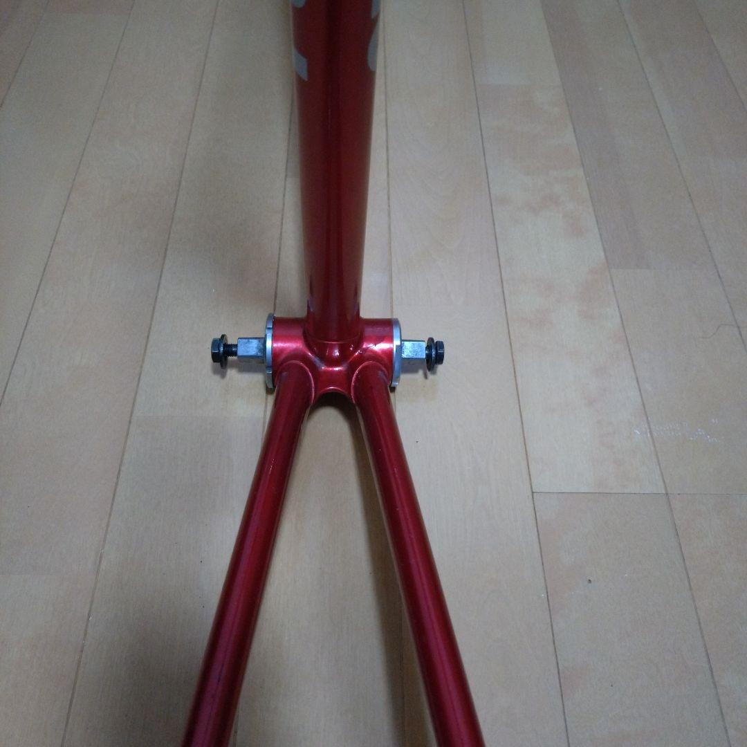 大きめ！競輪NJS認定　Panasonic ピストフレーム レッド