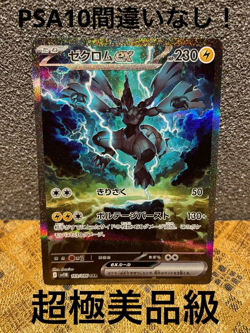 猫*一様 ゼクロム ex SARポケモンカード ブラックボルト