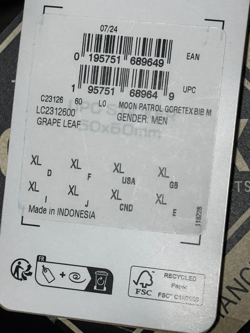 サロモン MOON PATROL GORE-TEX メンズシェルパンツ XL