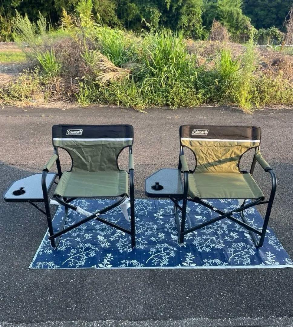 コールマン(Coleman) チェア サイドテーブル付デッキ