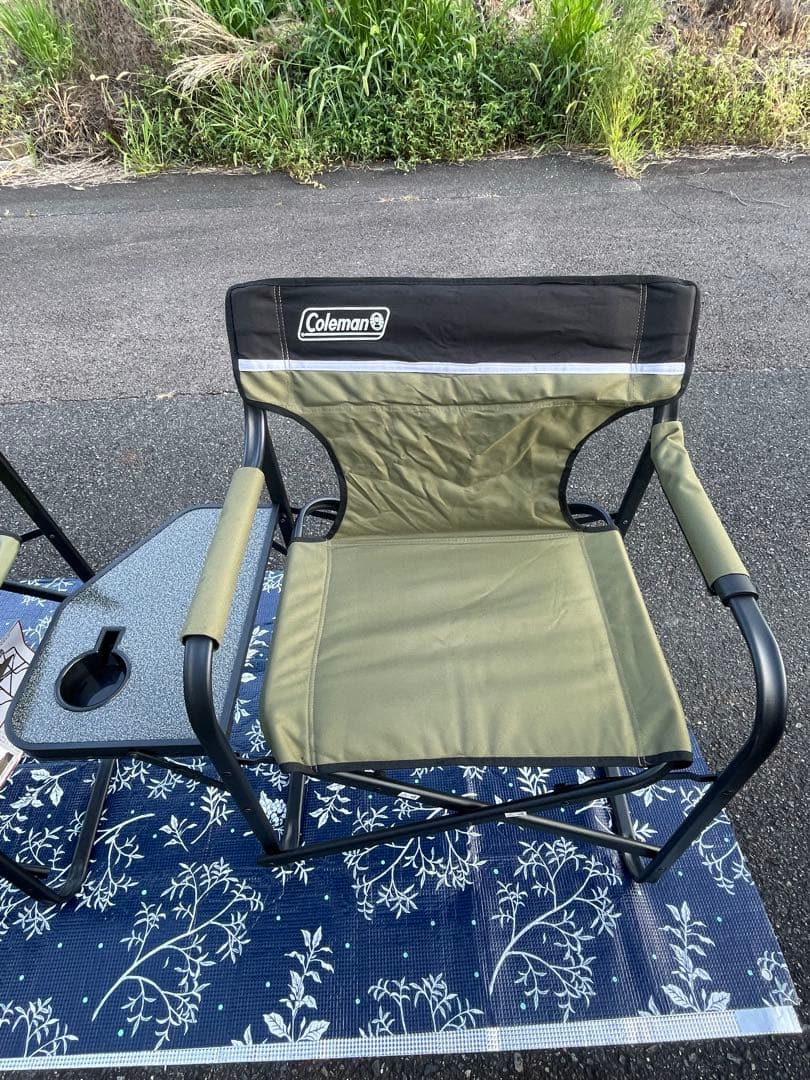 コールマン(Coleman) チェア サイドテーブル付デッキ