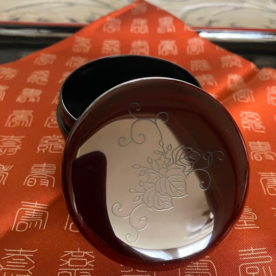 お値下げ 茶道具　溜塗桐唐草蒔絵 平棗 能作　共箱