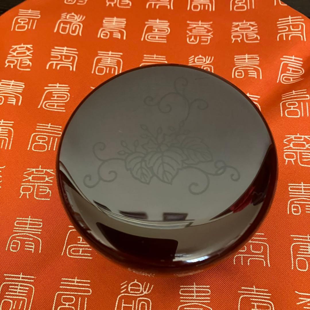 お値下げ 茶道具　溜塗桐唐草蒔絵 平棗 能作　共箱