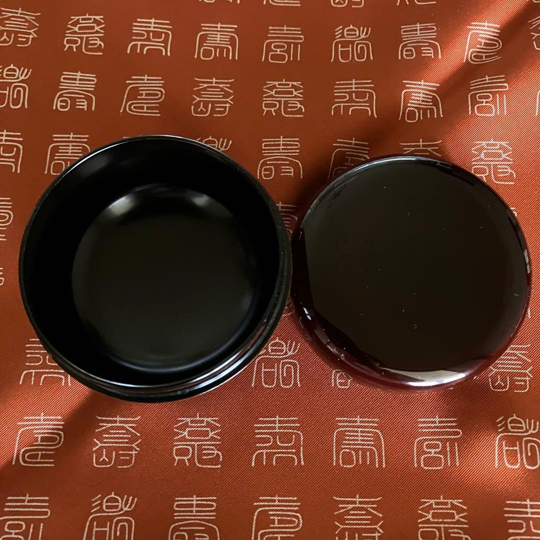 お値下げ 茶道具　溜塗桐唐草蒔絵 平棗 能作　共箱