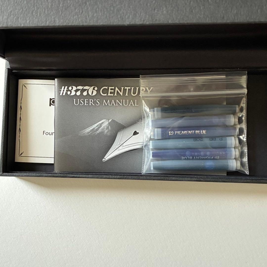 PLATINUM　#3776　セルロイド　唐草　沈プラチナ　F（細字）