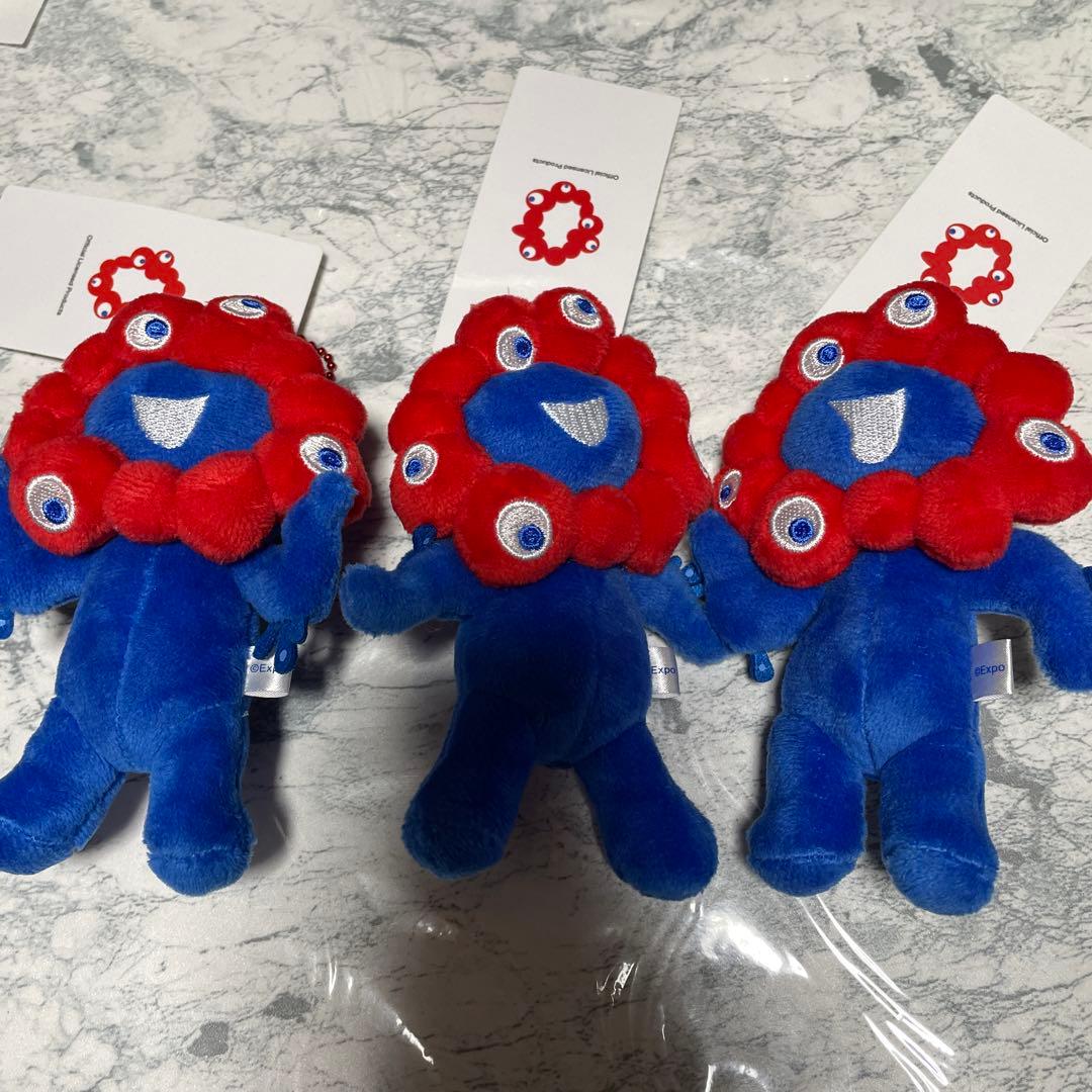 大阪　関西万博　ミャクミャク　ボールチェーンマスコットA B C ３個セット