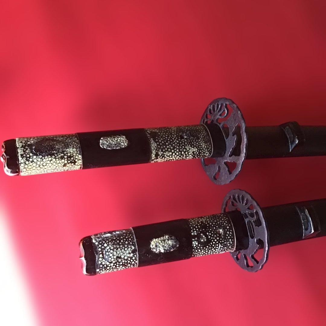 江戸時代　大小　揃い拵　繋ぎは木製　刃はありません。