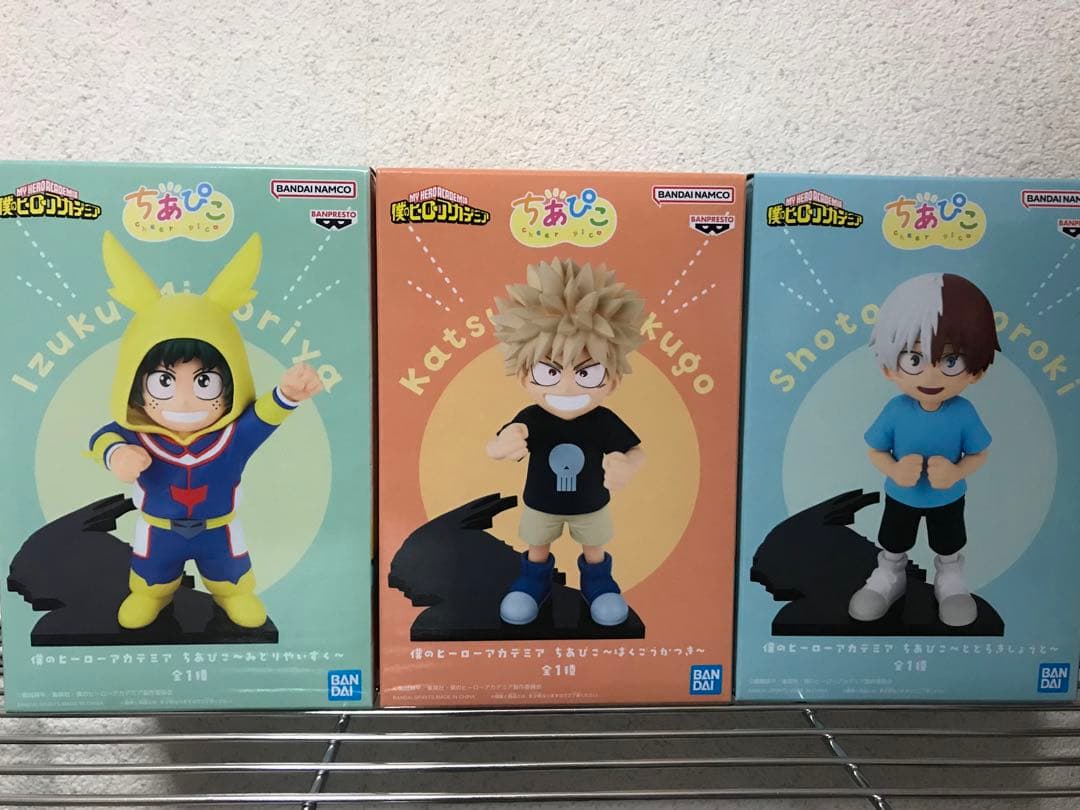 ヒロアカ　フィギュア ちあぴこ みどりや　デク ばくごう　爆豪 とどろき　轟