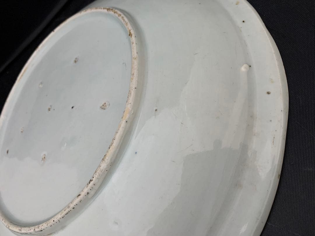 古伊万里　染付　龍　大皿　約直径29.5㎝