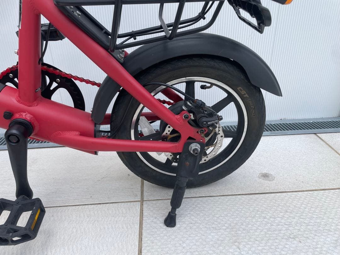 Ripples! 電動自転車 電動ハイブリッド アシスト 自転車 レッド 赤