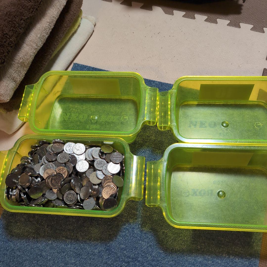 パチスロ　　メダル 25φ 約5kg 約1000枚 ドル箱　4つ