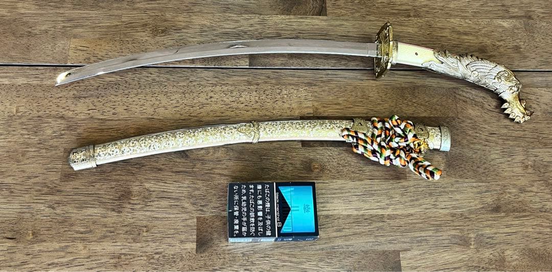 【アンティーク】鳥頸太刀拵 衛府太刀拵 細太刀拵 模造刀 太刀 日本刀 レトロ