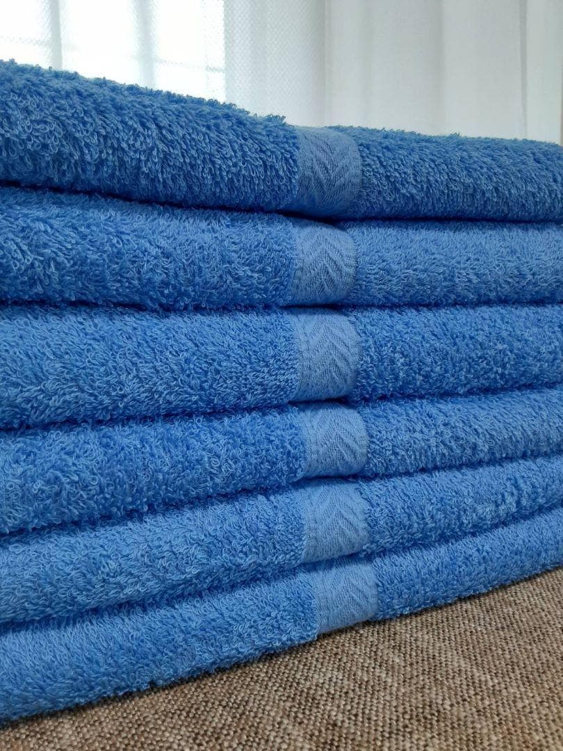 泉州タオル 800匁ブルーバスタオルセット８枚入 タオル新品 まとめ売り