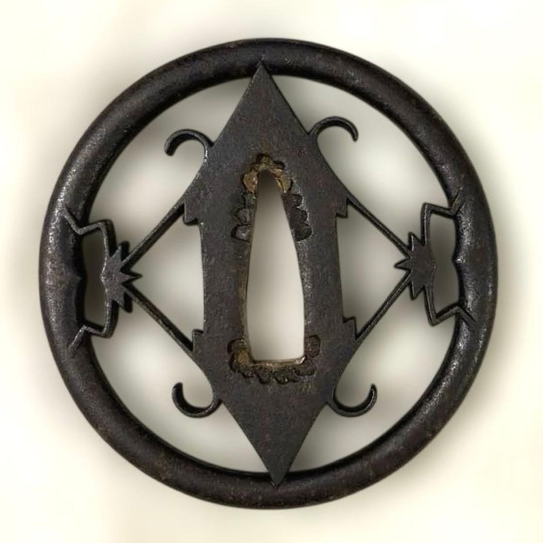 B-82 鍔　武具　刀装具　日本　骨董品　時代物　美術品　工芸品