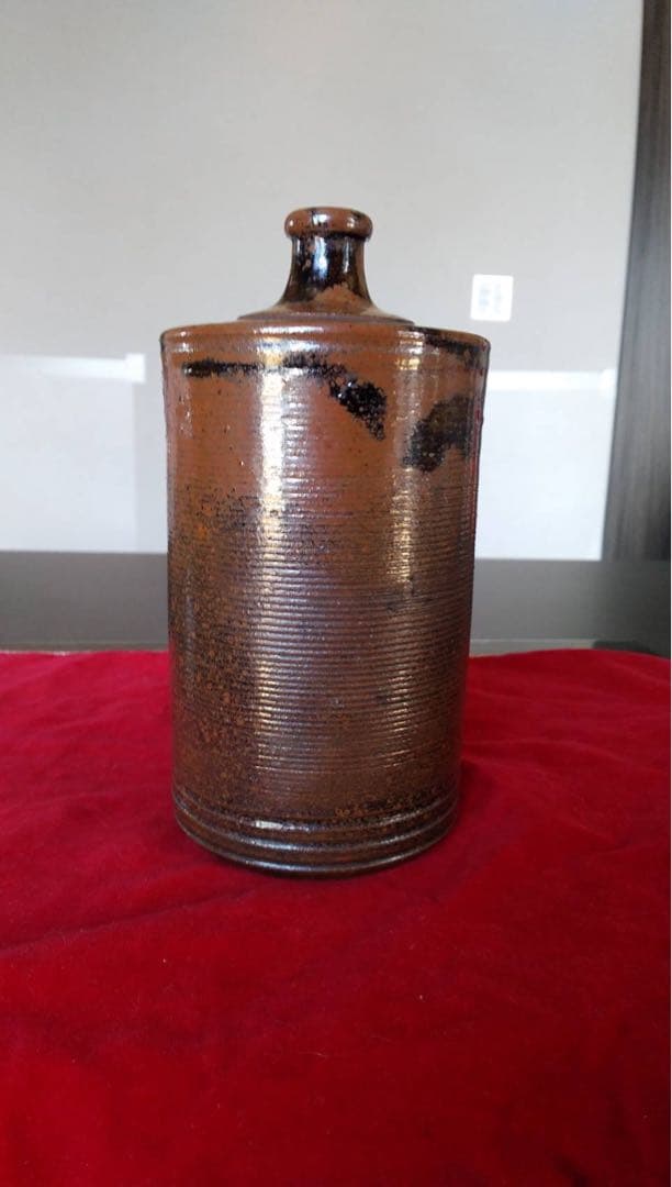 丹波焼　蝋燭徳利　花器　瀬戸焼　古道具　酒器　流掛