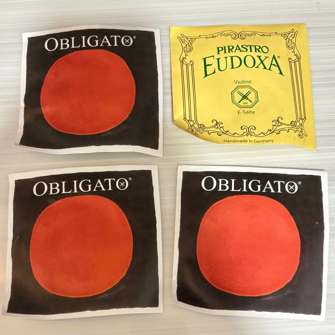バイオリン　弦　オブリガート　オイドクサ　4/4 GDAE セット　まとめ売り