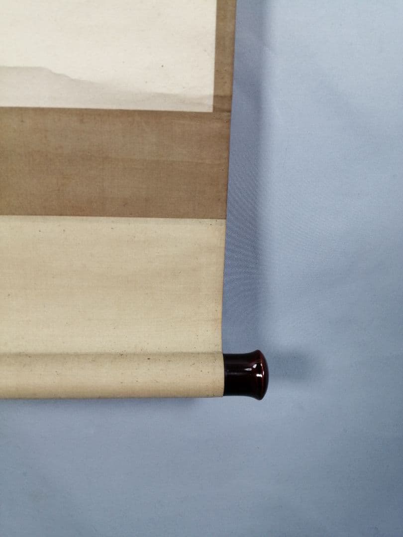 【茶道具】前大徳寺　明堂宗宣和尚筆　「瀧」「鹿」画一双　掛軸　C10