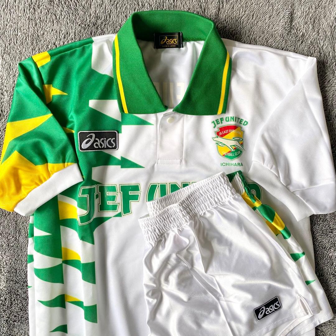 【J初期モデル／新品上下セット】ジェフ市原 ９３／９４（A）アシックス