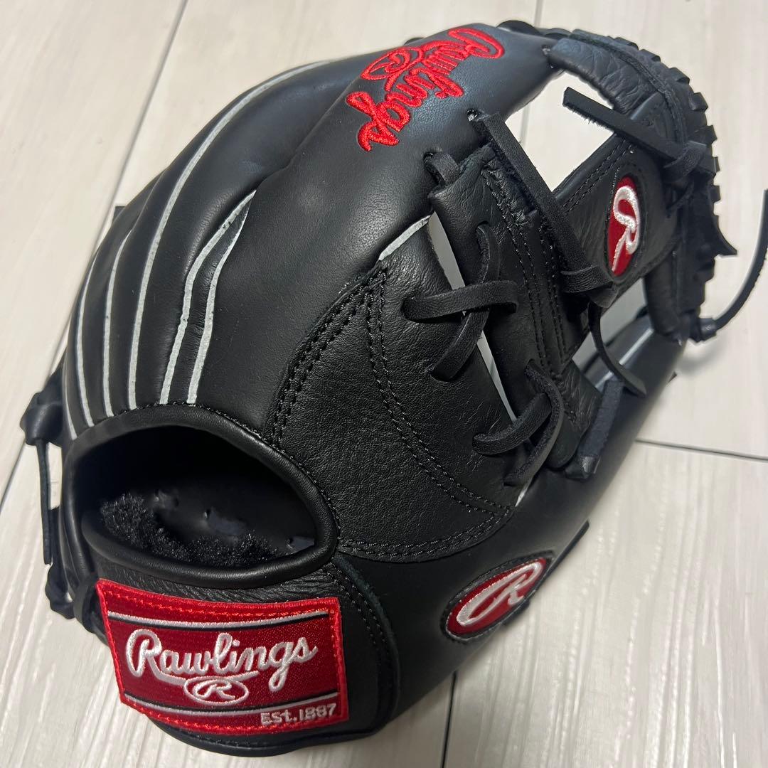 【未使用品】一般軟式・グローブ ローリングス 内野用・大人用 ブラック