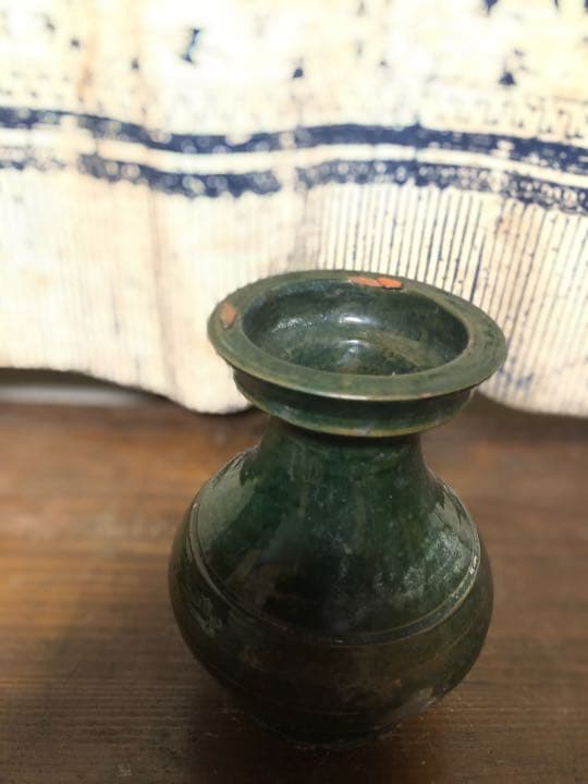 漢　緑釉　中国美術　約2000年前