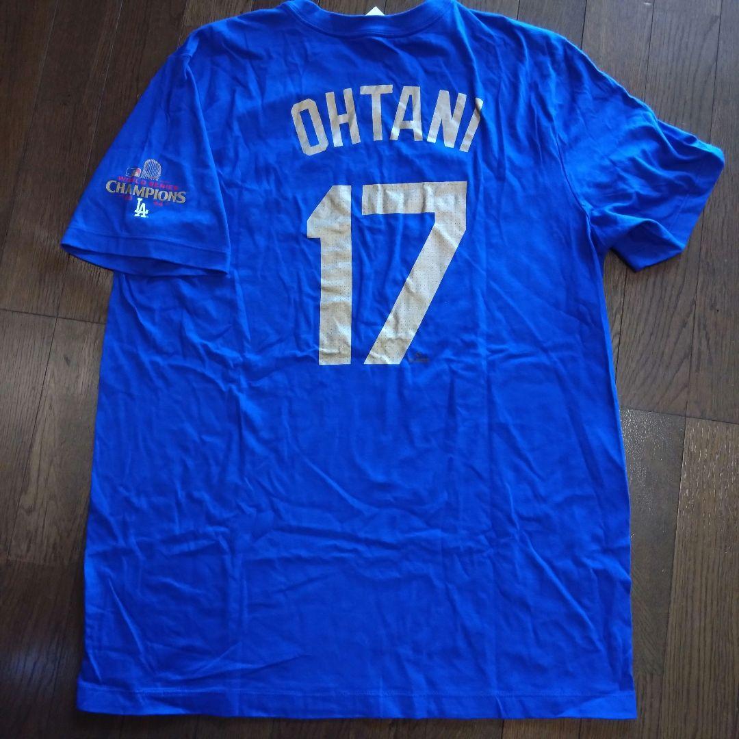 【未使用】大谷翔平　ドジャース　チャンピオン記念Tシャツ