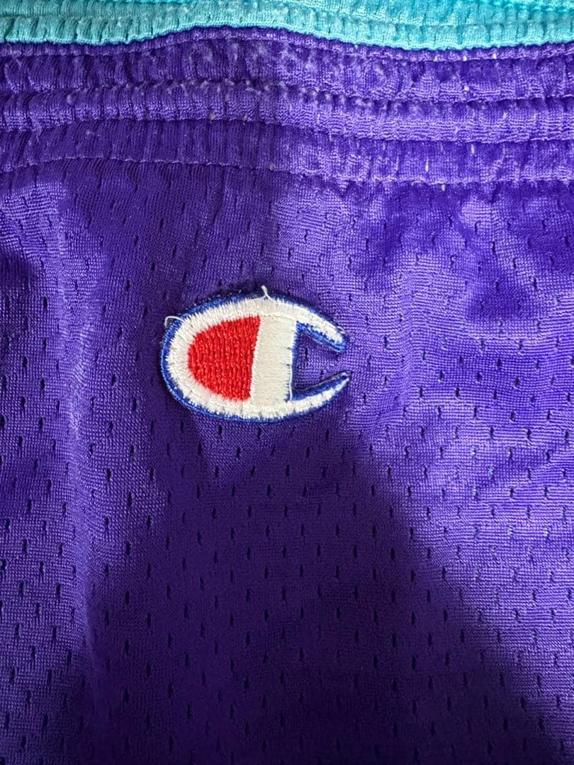 80s Champion USA製　バスパン　リバーシブル 希少　紫　水色