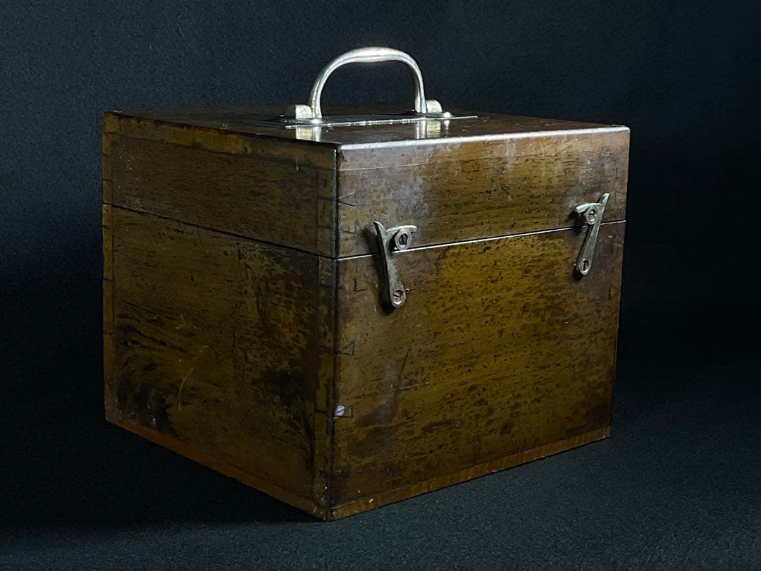 医者　道具箱　木箱　往診鞄　古道具