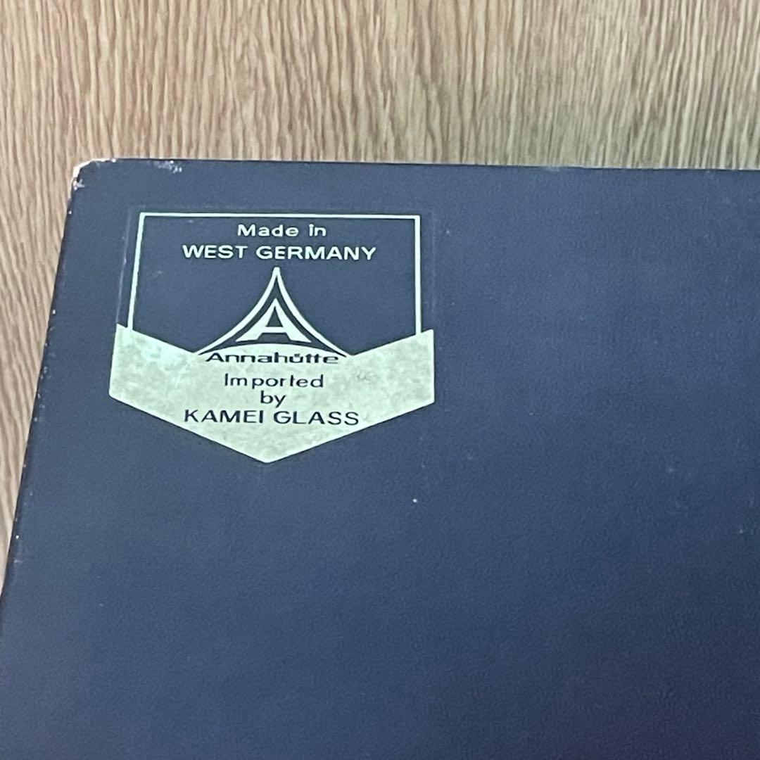 新品　KAMEI GLASS カメイ　蓋付き　アンティーク　ガラス　ポット　置物