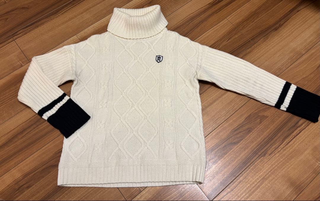 極美品！【PEARY GATES】パーリーゲイツ タートルネック セーター0