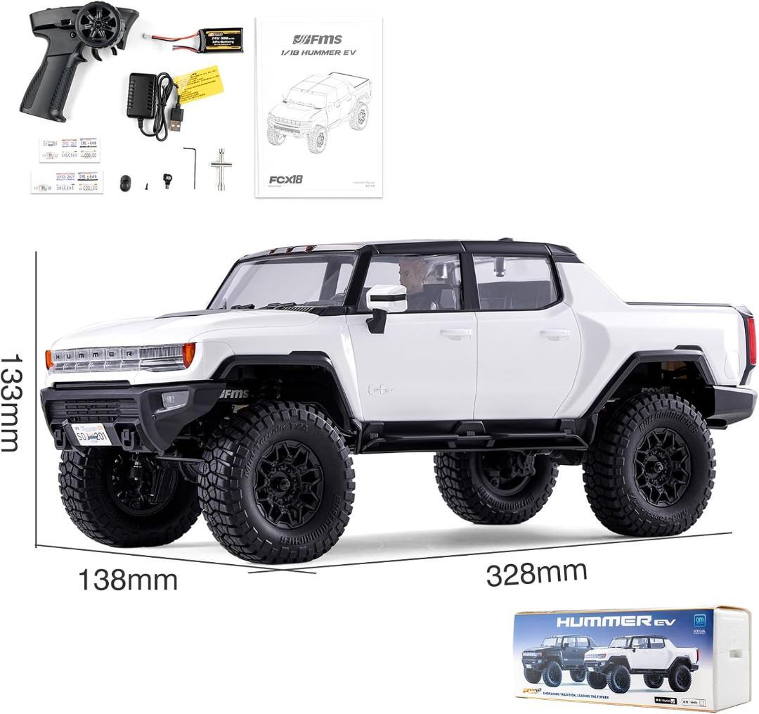 【新品】FMS 1:18 FCX18 Hummer EV ピックアップトラック
