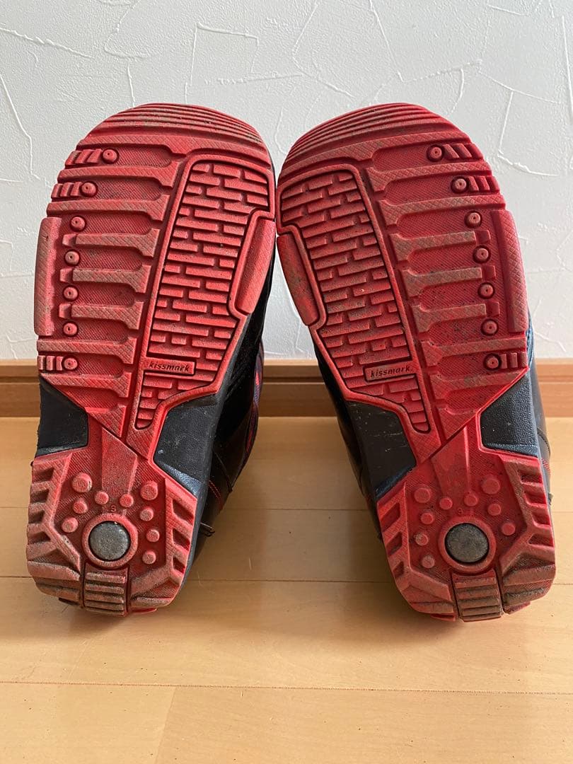kissmark スノーボードブーツ 靴　23.0㎝ チェック　赤
